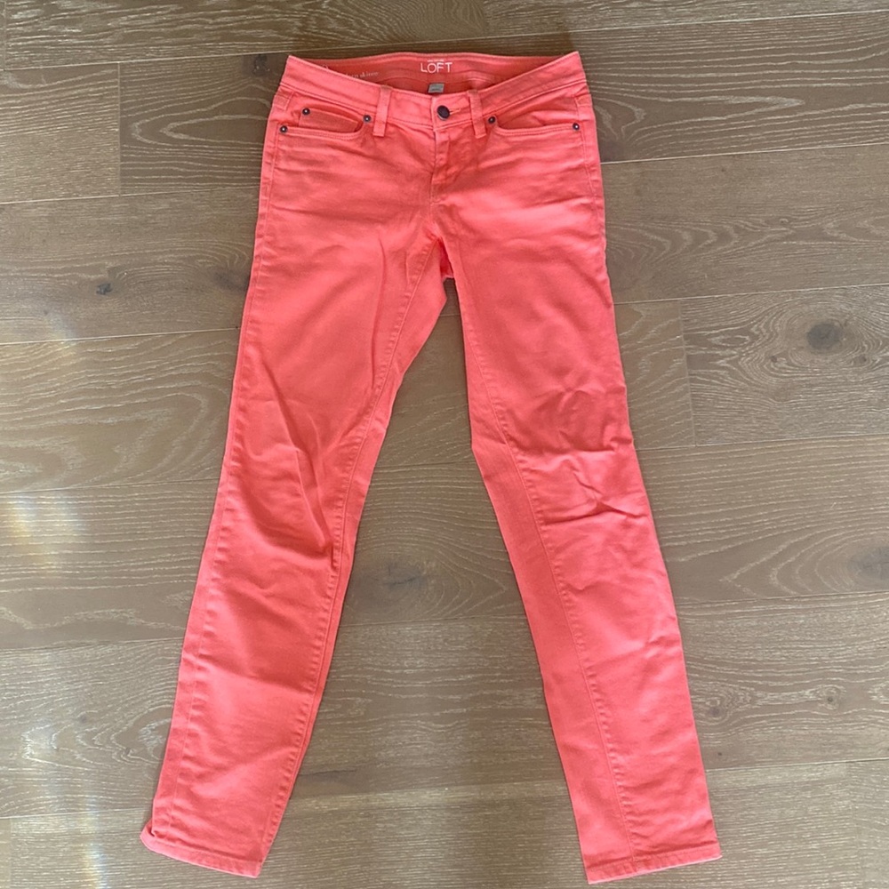 Loft, size 0 coral pants